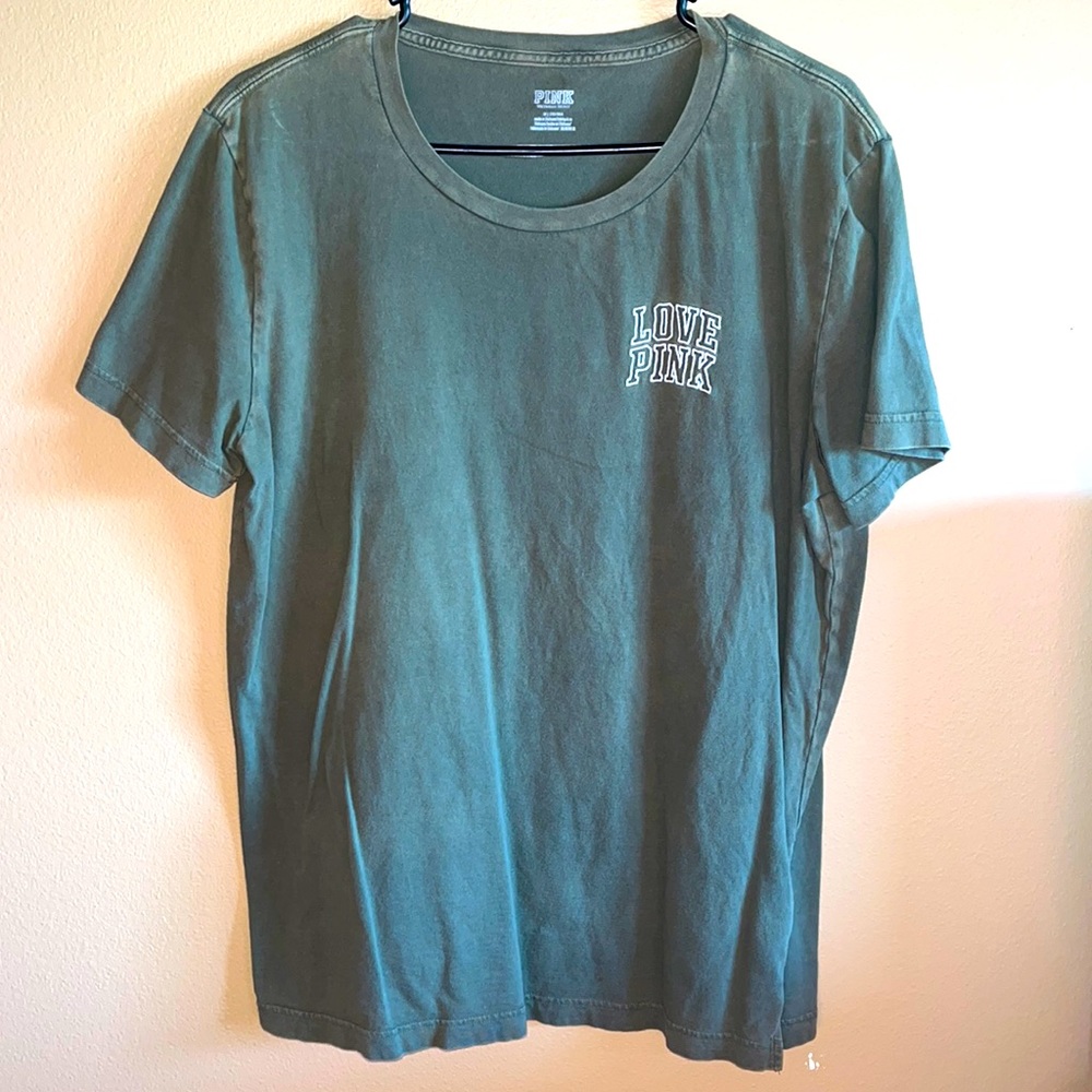 PINK army green t-shirt